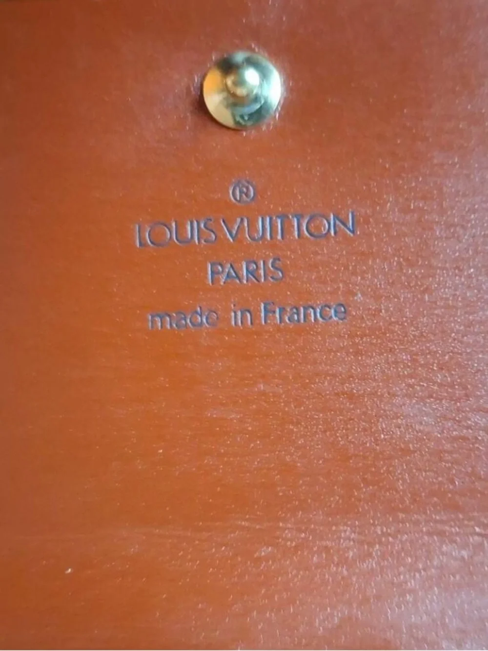 Louis Vuitton Epi Leather Compact Bifold Wallet Tan Cannelle Authentic Vintage
